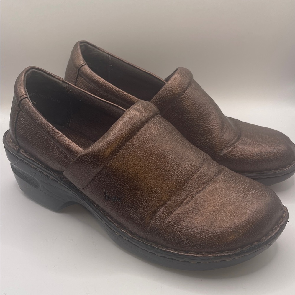 BOC Born Concept Bronze Slip On Clog Shoes 8